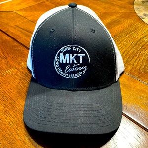 Black and white MKT Eatery LBI hat